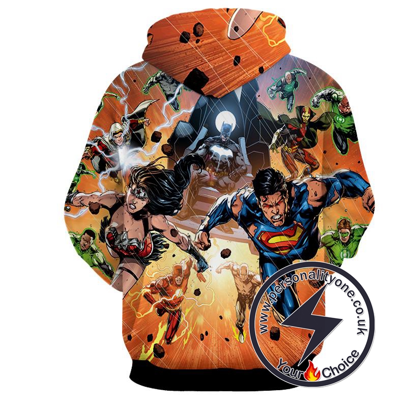 Justice League - Justice League 3D - Justice League Hoodies